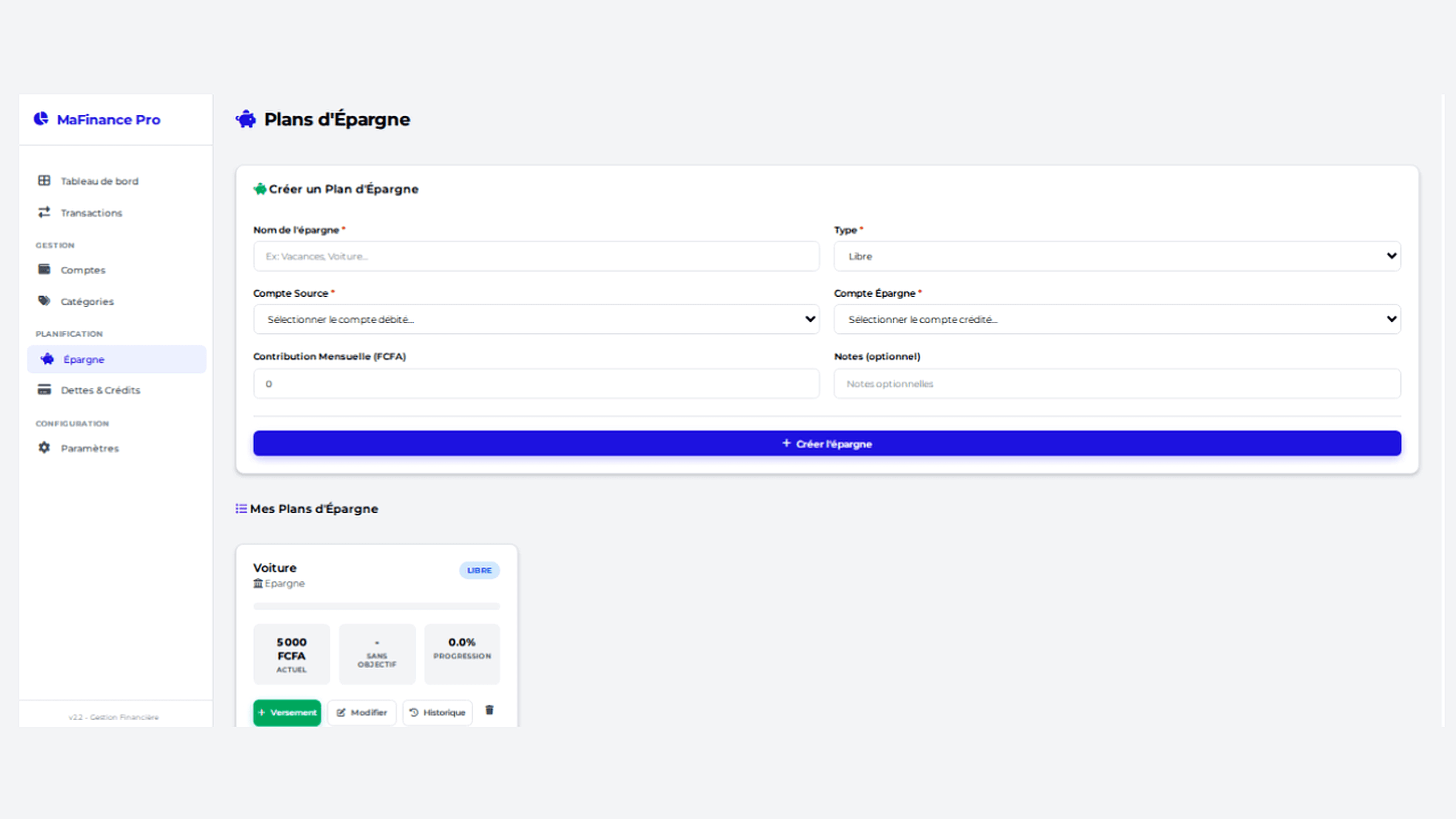 MaFinance Pro — Gestion Financière Personnelle Complète - Aperçu 5