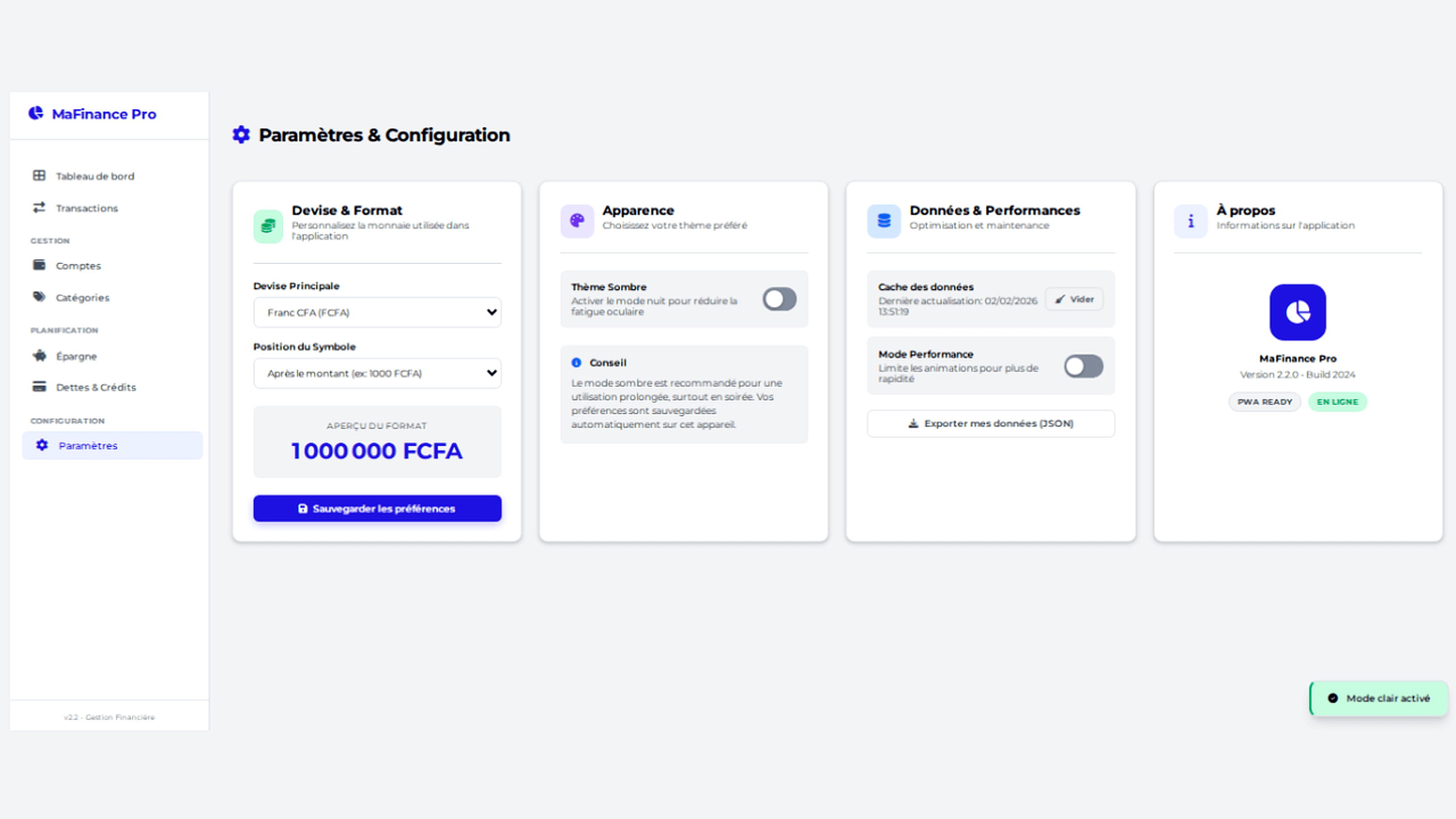 MaFinance Pro — Gestion Financière Personnelle Complète - Aperçu 7