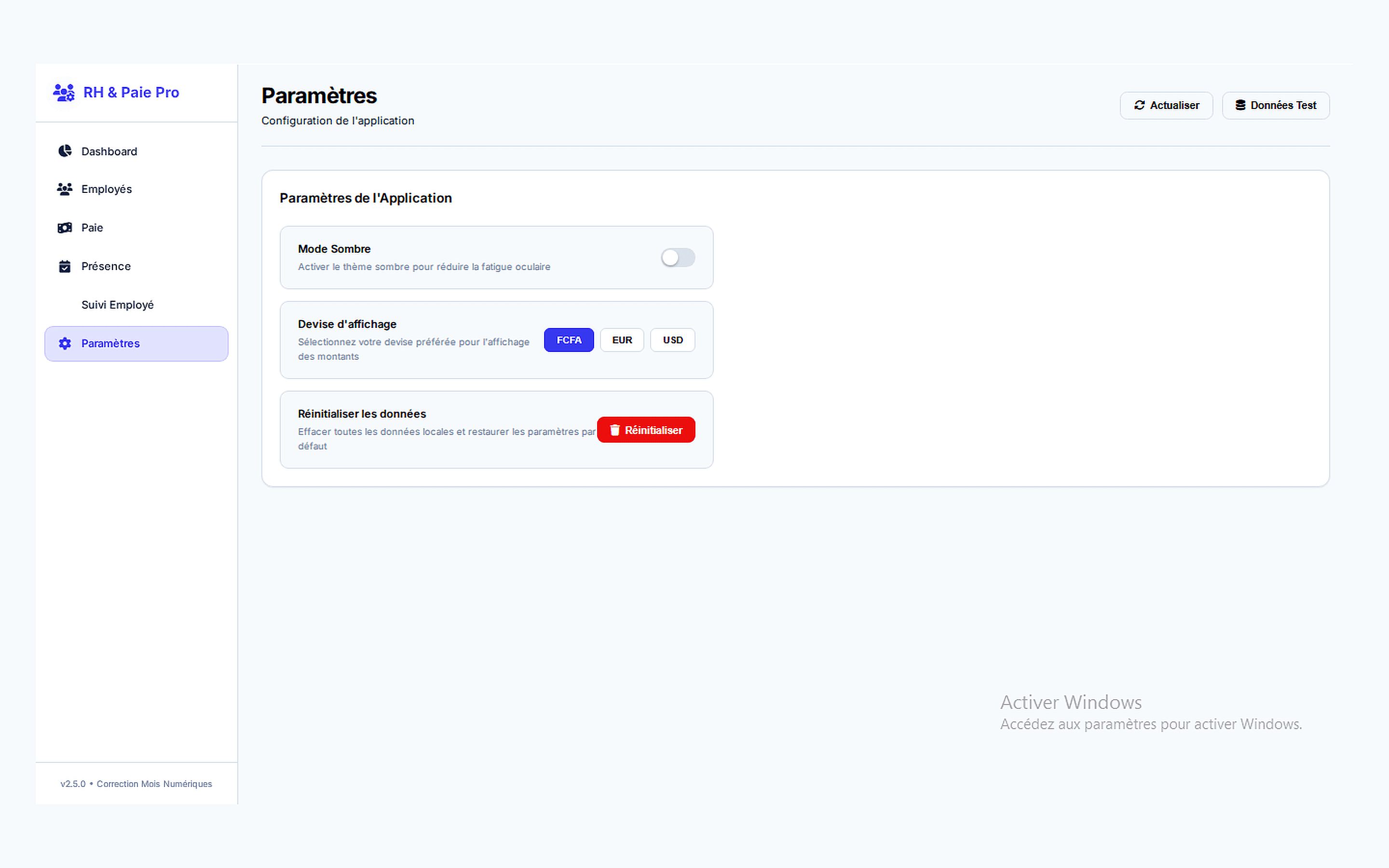 RH & Paie Pro : Dashboard RH Complet - Aperçu 6