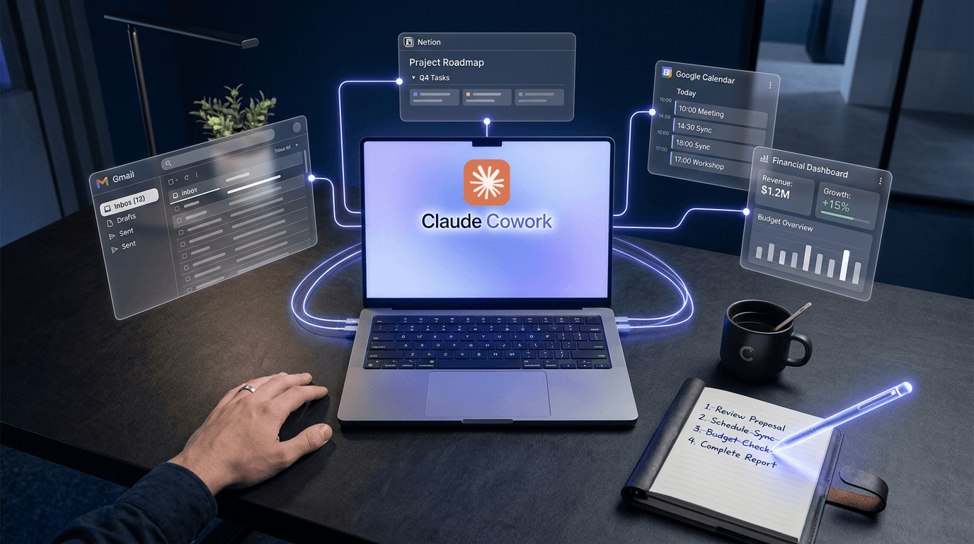 Illustration de l'article : Claude Cowork : L'Employé IA qui Booste la Productivité de Votre Entreprise en 2026