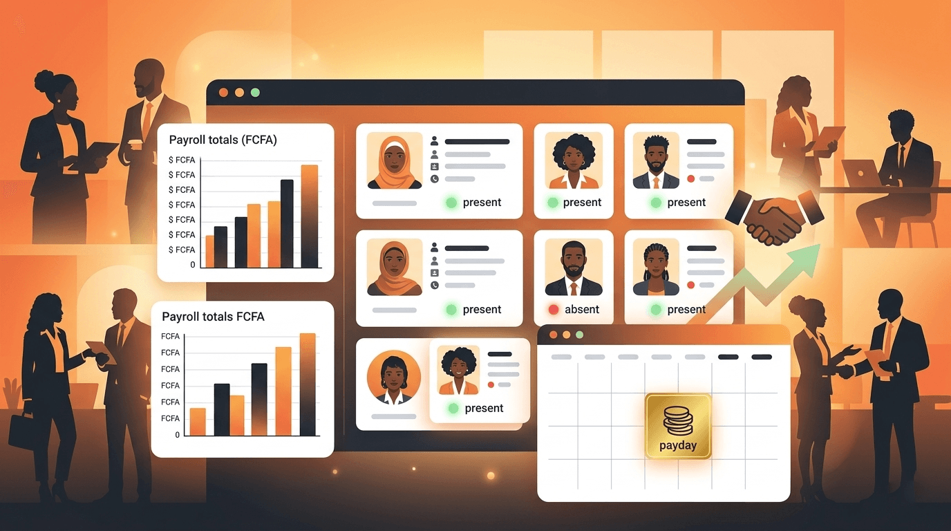 Illustration de l'article : Gestion RH et Paie en PME Africaine : Comment Arrêter de Perdre du Temps Chaque Fin de Mois